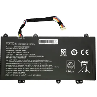 Batería para notebook HP ENVY 17T-U000 (SG03XL) 5200mAh 11.55V