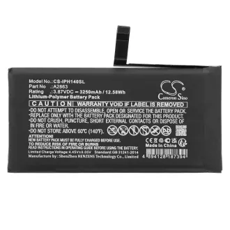 Batería Iphone 14 A2863 3250mAh — foto 3