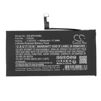 Batería Iphone 15 Plus A3039 4650mAh — foto 3