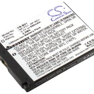 Batería para cámara Sony Cyber-Shot DSC-T500 (NP-BD1) 680mAh 3.7V
