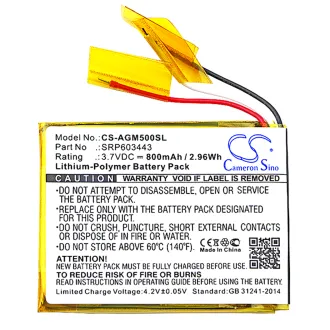 Batería Astro A50 SRP603443 800mAh — foto 3