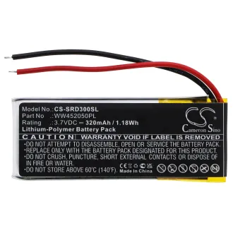 Batería Cardo Q1, Q3 WW452050PL_C 320mAh — foto 3