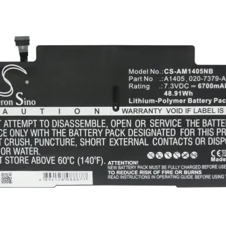Batería para notebook Apple A1466 (A1405) 6700mAh 7.3V