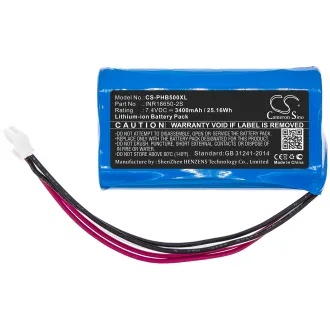 Batería PHILIPS SB500M INR18650-2S 3400mAh — foto 3