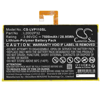 Batería Lenovo TAB P11 L20D2P32 7500mAh — foto 3