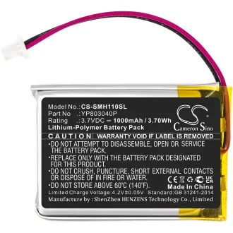 Batería SENA 10C 10C PRO YP803040P 1000mAh — foto 3