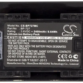 Batería Canon IXIA HF R306 BP-727 2400mAh — foto 3
