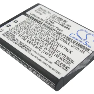Batería para cámara Sanyo DMX-CG100 (DB-L80) 740mAh 3.7V