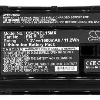 Batería Nikon Coolpix D7000 EN-EL15 1600mAh — foto 3