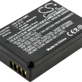 Batería para cámara Canon EOS 100D (LP-E12) 650mAh 7.4V