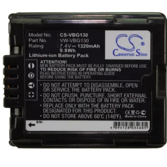 Batería Panasonic HDC-HS100 VW-VBG130 1320mAh — foto 4
