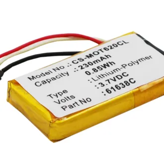 Batería para teléfono inalámbrico Motorola IT6 (61638C) 230mAh
