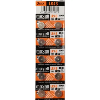 Pila botón LR43 Alcalina Maxell