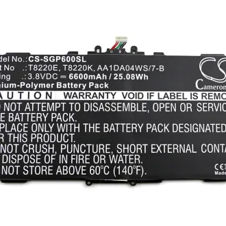 Batería Samsung NOTE 10.1 AA1DA04WS 6600mAh — foto 3